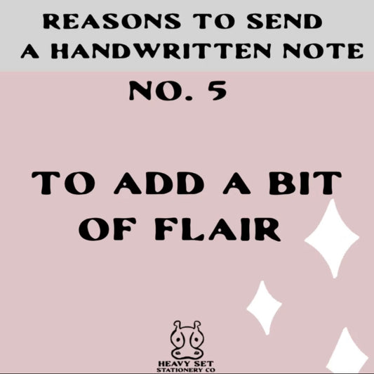 Reason No. 5 to Send a Handwritten Note