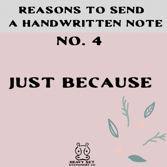 Reason No. 4 to Send a Handwritten Note