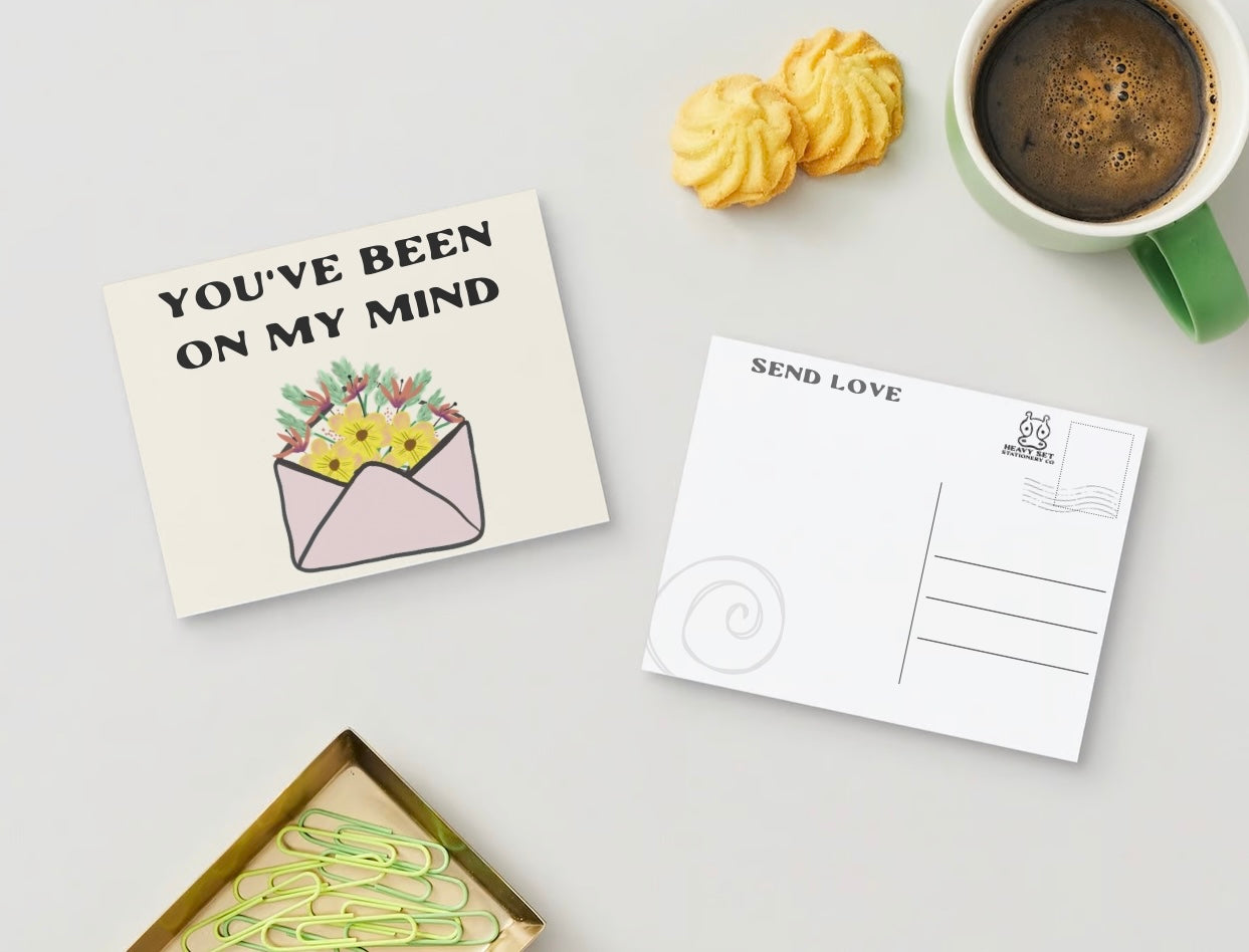 Send Love, Just Because Post Card Pair